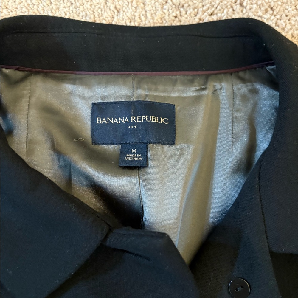 Banana Republic Black Pea Coat - Picture 4 of 6